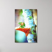 Een kleine drakenslaapstand canvas afdruk (Voorkant)