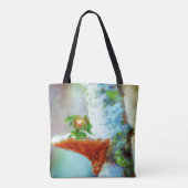 Een kleine drakenslaapstand tote bag (Achterkant)