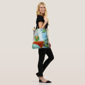 Een kleine drakenslaapstand tote bag (Op model)