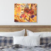 Een kleine droom in het rood canvas afdruk (Insitu (Slaapkamer))