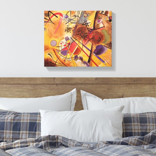 Een kleine droom in het rood canvas afdruk (Insitu (Slaapkamer))