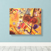 Een kleine droom in het rood canvas afdruk (Insitu (Houten vloer))