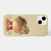 Een kleine duck-vogel in rode rubberboeken iPhone hoesje (Achterkant horizontaal)