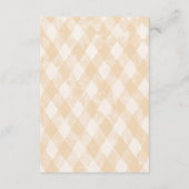 Een kleine Duckling Baby shower Diapper Raffle Informatiekaartje (Achterkant)