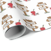 Een kleine duivel en zijn misleiding cadeaupapier (Rol Hoek)