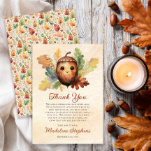 Een Kleine Eikel Herfst Baby Shower