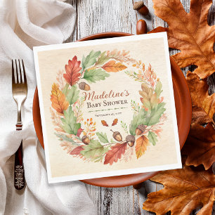 Een Kleine Eikel Herfst Baby Shower Servet