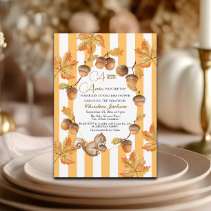 Een kleine eikel Herfst plaids Baby shower Kaart