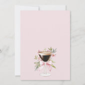 Een kleine Espresso Martini Baby shower Uitnodigin Kaart (Achterkant)