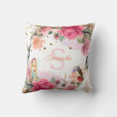 Een kleine fee is op weg meisje Baby shower Kussen (Achterkant)