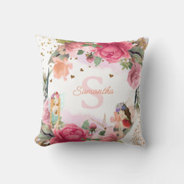 Een kleine fee is op weg meisje Baby shower Kussen