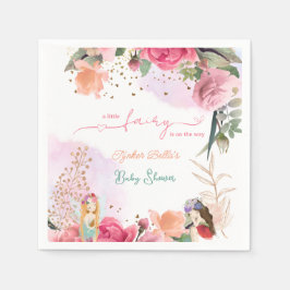 Een kleine fee is op weg meisje Baby shower Servet