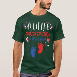 Een kleine Firecracker is onderweg op 4 juli T-shirt