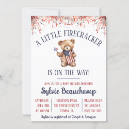 Een kleine Firecracker is op weg! Baby Shower Kaart