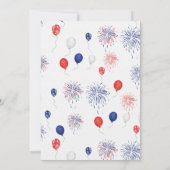 Een kleine Firecracker omhoog en weg Baby shower Kaart (Achterkant)