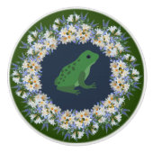 Een kleine Froggie in de Garden Pond Keramische Knop (Voorkant)