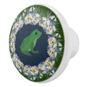 Een kleine Froggie in de Garden Pond Keramische Knop (Rechts)