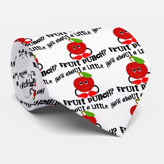 Een kleine fruitpit stropdas (Opgerold)