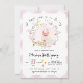 Een kleine gans is onderweg baby shower Invite Kaart (Voorkant)