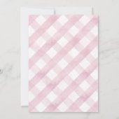 Een kleine gans is onderweg baby shower Invite Kaart (Achterkant)