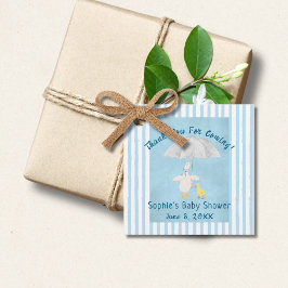 Een kleine gans is onderweg Storybook Baby shower Bedankjes Labels