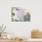 Een kleine gebedsafdruk poster (Keuken)