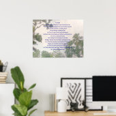 Een kleine gebedsafdruk poster (Thuiskantoor)