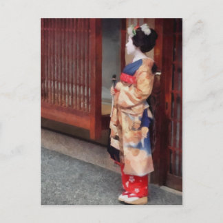 Een kleine Geisha Art Briefkaart