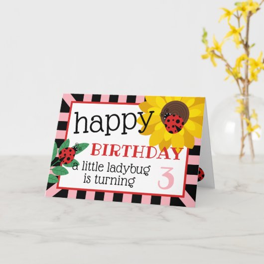 Een kleine Gelukkige Verjaardag van het Kaart (Gele Bloem)