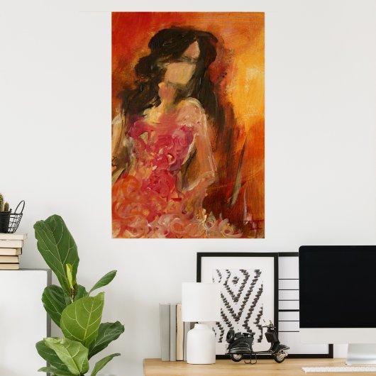 Een kleine Glamour-printer Poster (Thuiskantoor)