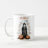 Een kleine gnomo Wizard: Halloween Gepersonaliseer Koffiemok (Links)