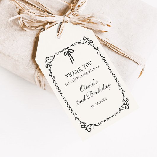 Een kleine Halloween verjaardag Cadeaulabel