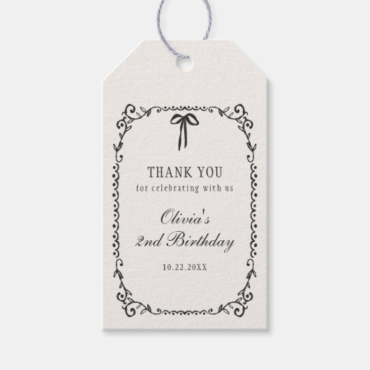 Een kleine Halloween verjaardag Cadeaulabel (Voorkant)