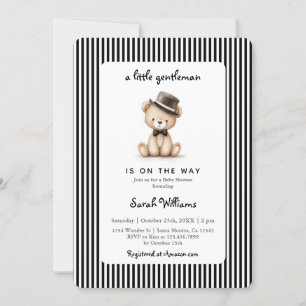 Een kleine heer baby shower jongen kaart