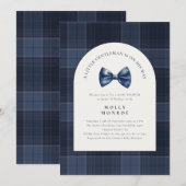 Een kleine heer is op weg naar het Baby shower Kaart (Voorkant / Achterkant)