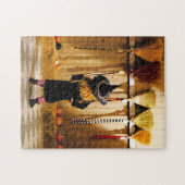 Een kleine heks die een kamer kiest legpuzzel (Horizontaal)