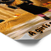 Een kleine heks die een kamer kiest poster (Hoek)