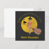 Een kleine heks in ons allemaal Halloween Flat Kaa (Voorkant / Achterkant)