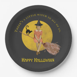 Een kleine heks in ons allemaal Halloween Papieren Bordje