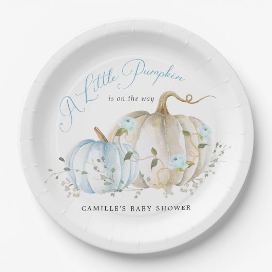 Een kleine Herfst Baby shower Bord (Voorkant)