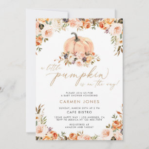 Een kleine Herfst Baby shower-uitnodiging Kaart