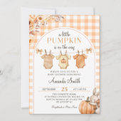 Een kleine Herfst Baby shower-uitnodiging Kaart (Voorkant)