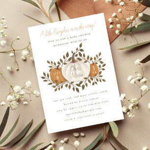 Een kleine Herfst Baby shower-uitnodiging Kaart