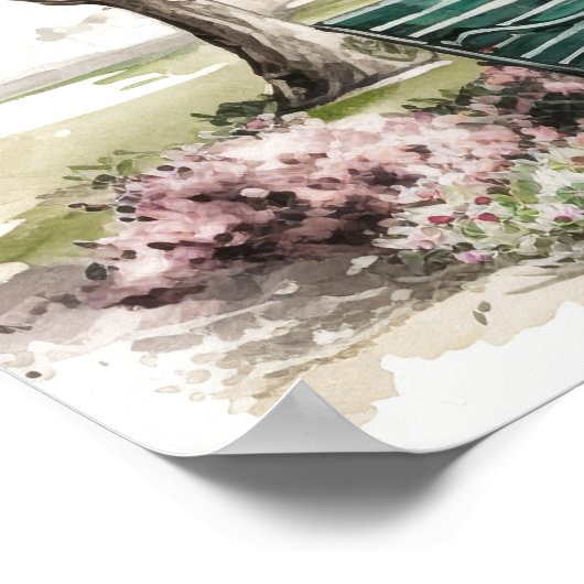 Een kleine hoek in het park op een lentedag poster (Hoek)