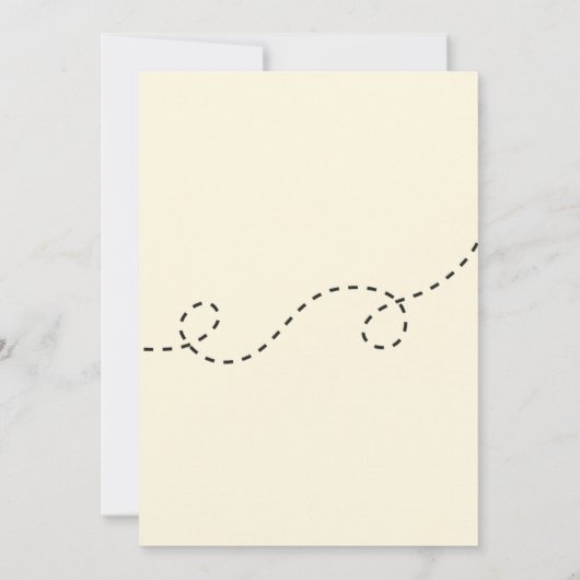 Een kleine Honey Baby shower uitnodiging (Achterkant)