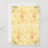 Een kleine honing Baby shower uitnodiging (Achterkant)