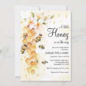 Een Kleine Honing Bij Baby Shower Kaart (Voorkant)
