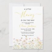 Een kleine honing is onderweg naar het Baby shower Kaart (Voorkant)