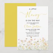 Een kleine honing is onderweg naar het Baby shower Kaart (Voorkant / Achterkant)