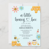 Een kleine honingbijen is onderweg naar het Baby s Kaart (Voorkant)